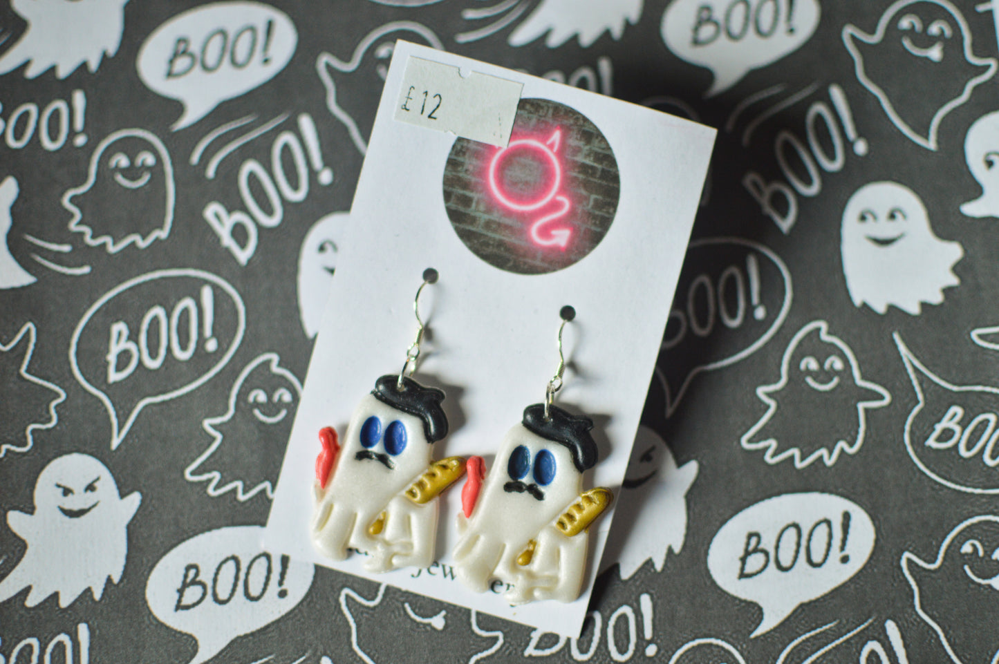 French Ghost Earrings