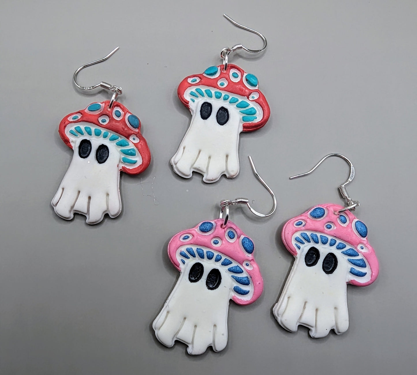 Mushroom Ghost Earrings